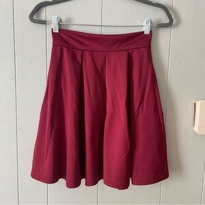 Elegant Burgundy Women's Skirt